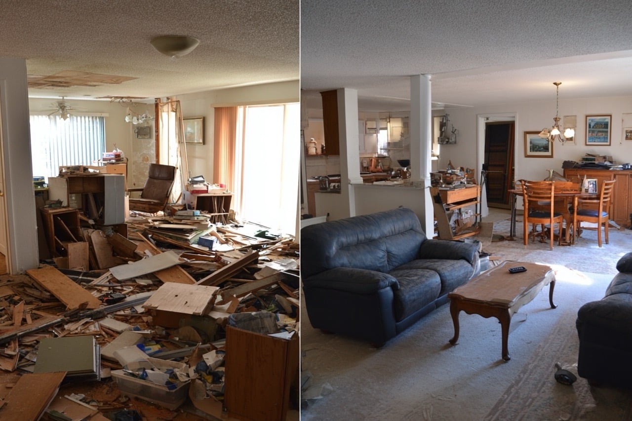 hoarder house cleanup north carolina renovation