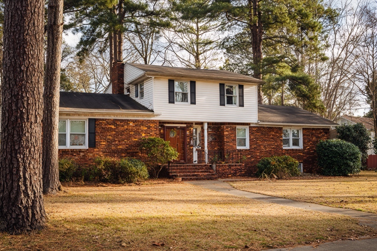 Suburban brick home in North Carolina ready for lien clearance sale