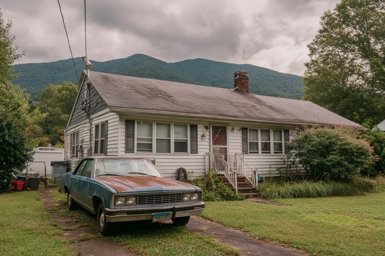 Mountain region North Carolina home with lien resolution