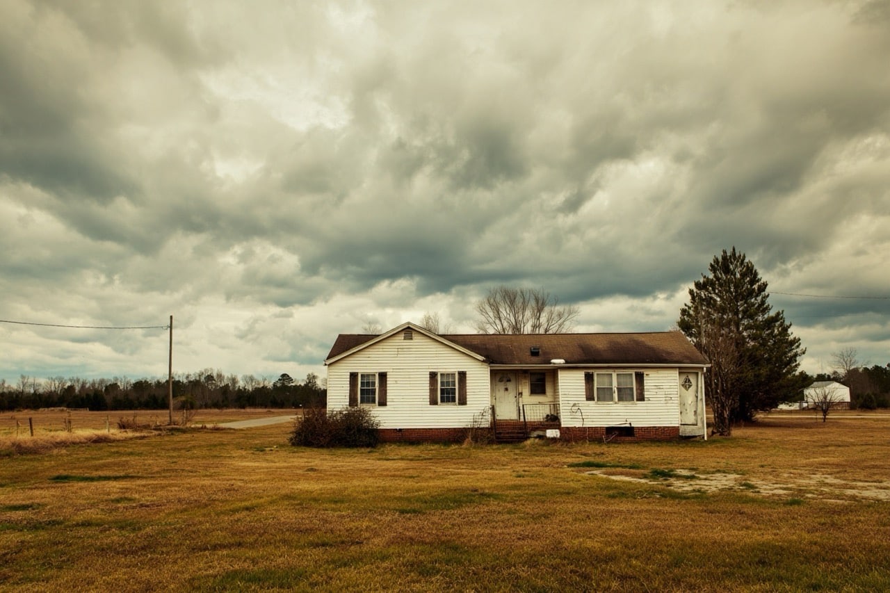 Rural inherited property in North Carolina countryside setting